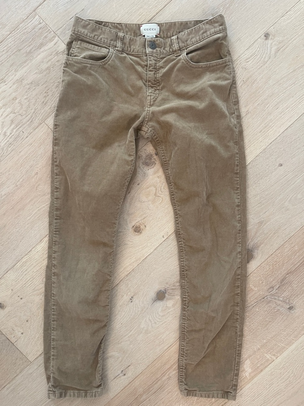 Gucci Kids Brown Corduroy Pants